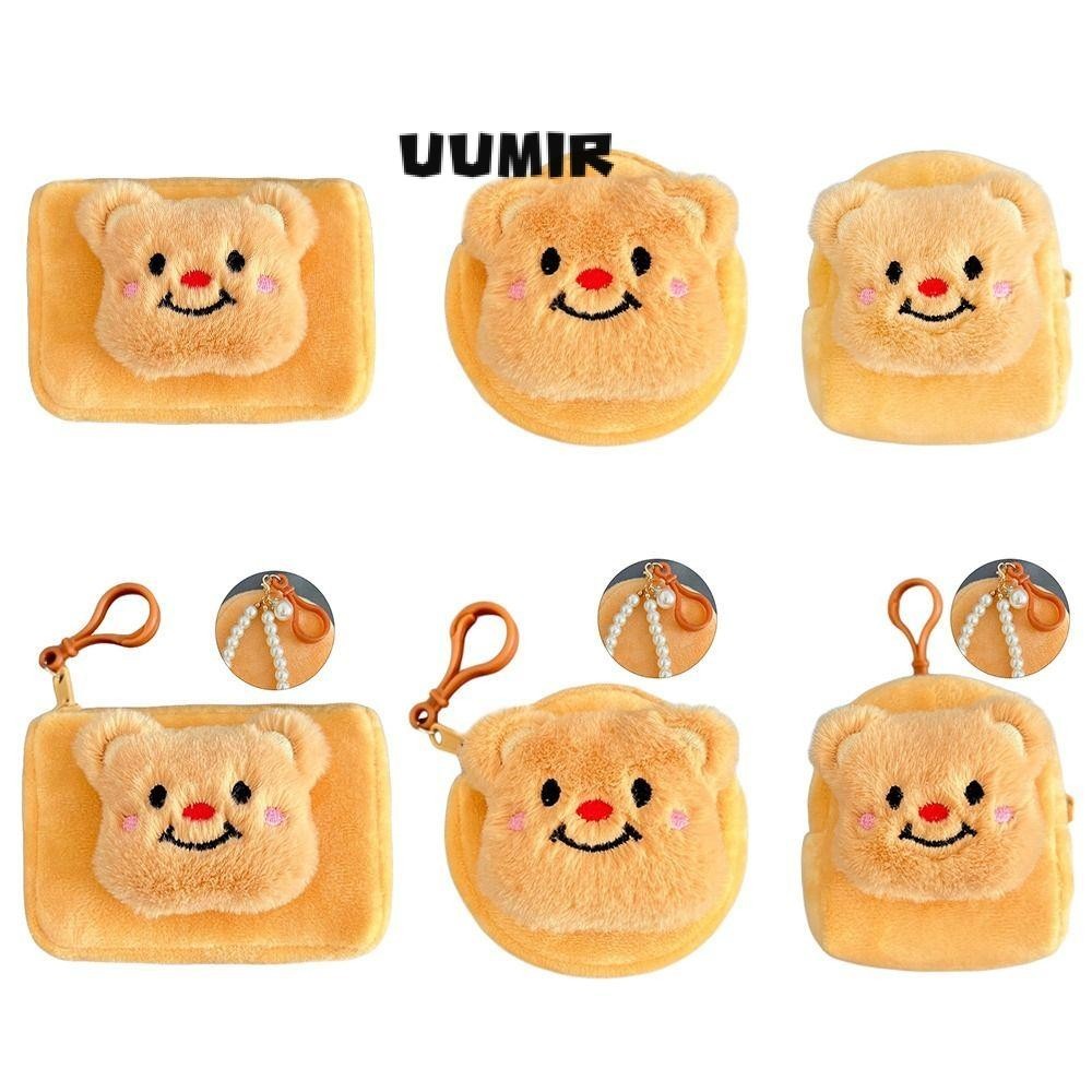 UUMIR  Zero Wallet, กระเป๋าใส่หูฟังหมีน้อยตุ๊กตา, พวงกุญแจอุปกรณ์เสริมพิเศษน่ารักผู้หญิง