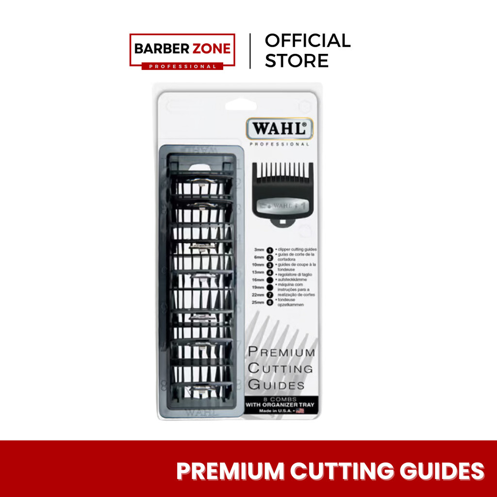 WAHL Premium Cutting Guide #1-8 | หวีรองปัตตาเลี่ยน พร้อมกล่องเก็บ | ของแท้ ศูนย์ไทย