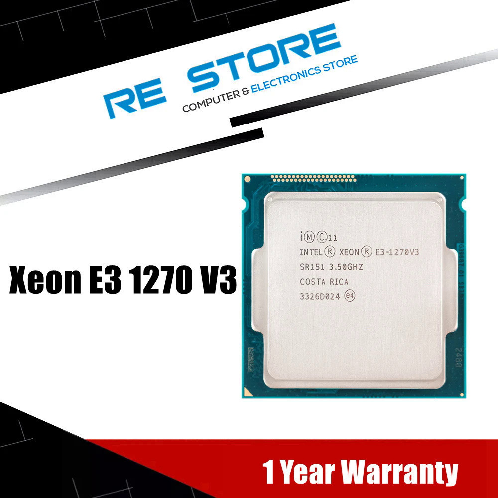 [สต๊อกพร้อม] intel xeon e3 1270 v3 3.5 ghz lga1150 8mb Quad Core cpu sr151