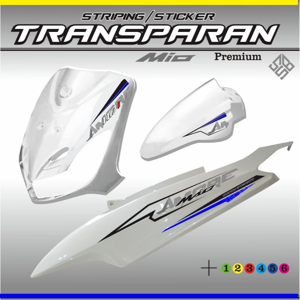 สติ๊กเกอร์ / สติ๊กเกอร์ MIO STRIPING MIO / VARIATION ALL MIO OLD TRANSPARENT STRIPING LIS