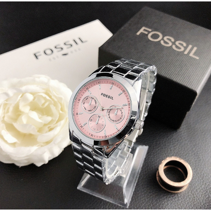 Fossil สินค้าใหม่ผู้ชายควอตซ์การเคลื่อนไหวสายสแตนเลส Simple ยุโรปอเมริกันธุรกิจนาฬิกา