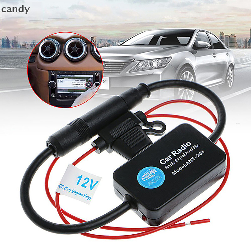 Ndy AM วิทยุ FM ป้องกันการรบกวนเพิ่มอุปกรณ์อิเล็กทรอนิกส์อัตโนมัติ 12V สําหรับ ANT208 เสาอากาศรถยนต์ชุดเครื่องขยายสัญญาณ N