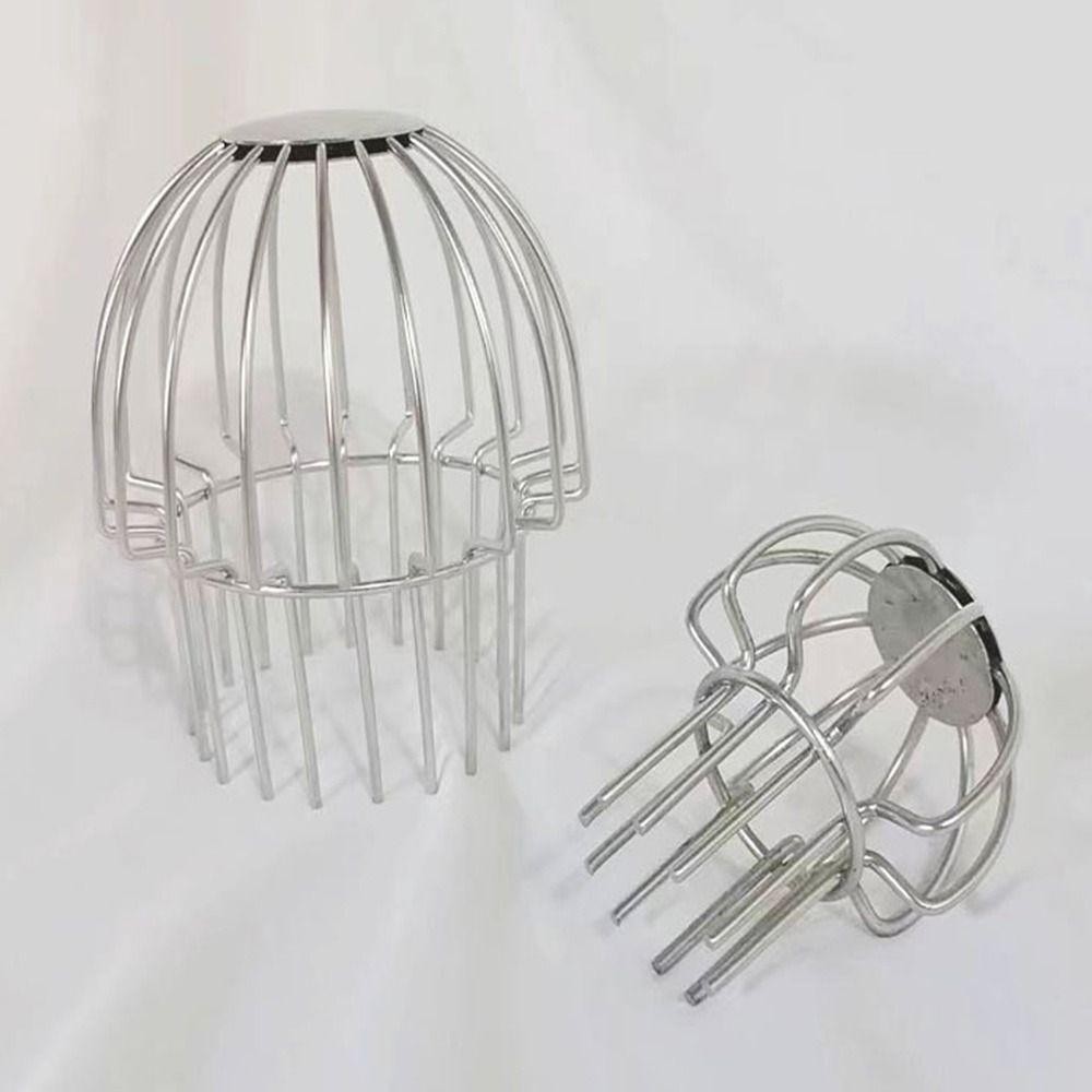 SWEETSASHA ฝาครอบระบายน้ําระเบียง, ท่อระบายน้ําหลังคาป้องกันการปิดกั้นขนาดใหญ่, ทนทานรอบสแตนเลสท่อฝนหมวกระบายน้ําประปา - รูปที่ 3