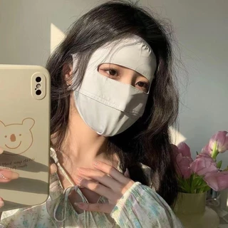หน้ากากเต็ม, กากกันแดด, กากยูวีแท้, หน้ากากกันแดด ยูวี, หน้ากากกันแดดไหมน้ําแข็ง, พร้อมศีรษะและป้องกันรังสียูวี