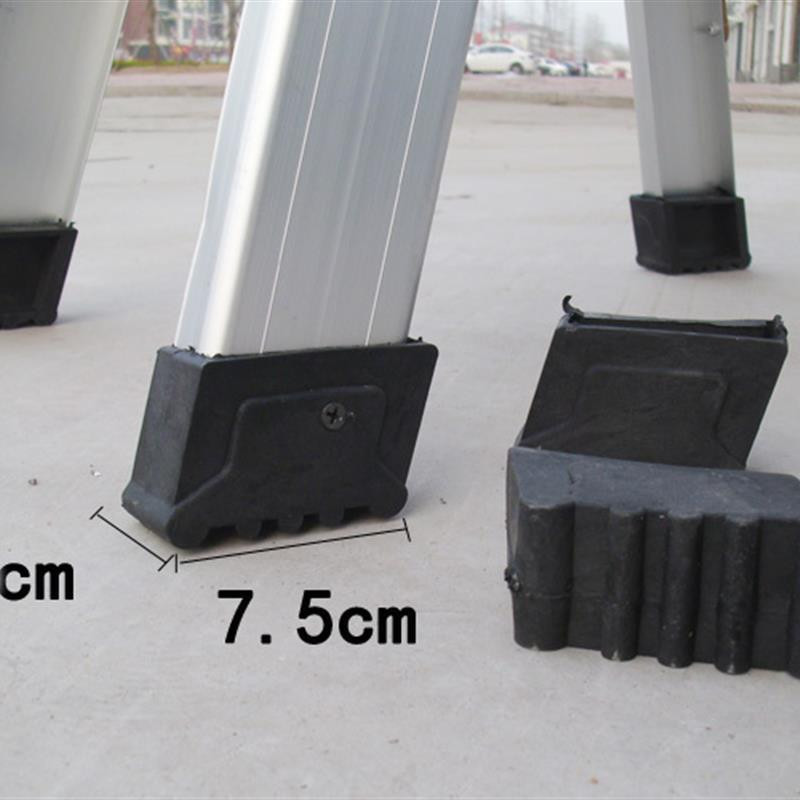 ♛-❀แผ่นรองเท้าหนาพิเศษอลูมิเนียมอัลลอยด์ทนทานมุมด้านล่างบันไดบันไดยืดไสลด์ยางกันลื่นอุปกรณ์บันไดก้างปลา
