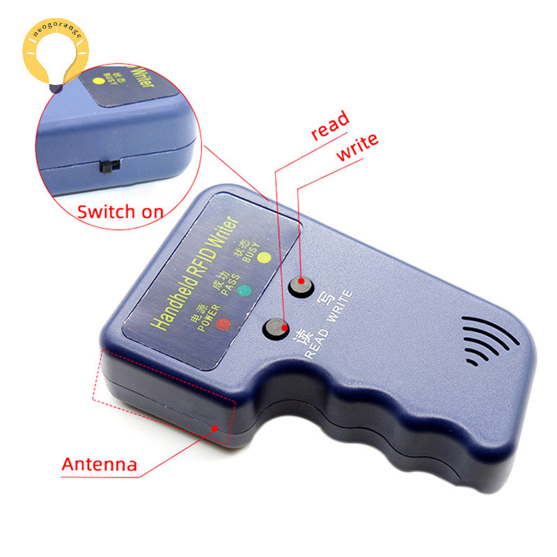 [neogrange] 125khz Rfid Card Reader Rfid Copier Duplicator Key Writer Programmer ID Card Clamer Programmer Writable Key Cards TH