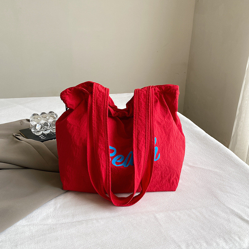 Camidy ใหม่กระเป๋าสะพายไหล่ลําลองแฟชั่นเรียบง่ายความจุขนาดใหญ่ Tote bag