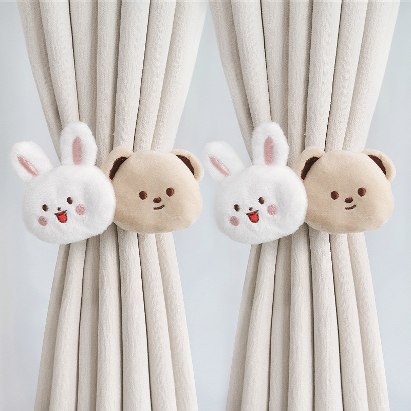 สายรัดผ้าม่านลายการ์ตูน (2 ชิ้น) สายรัดผูกตุ๊กตางอได้ ตกแต่งน่ารัก สําหรับเด็ก - รูปที่ 3