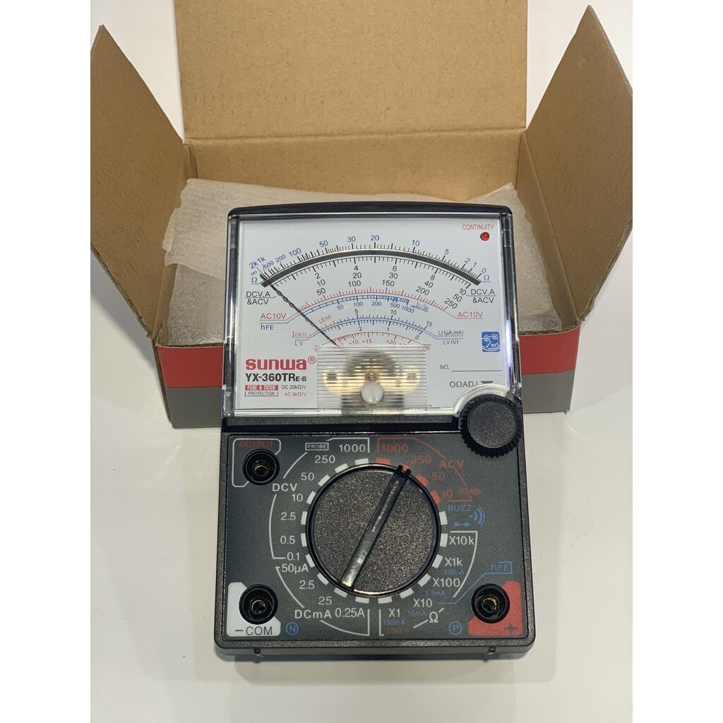 มัลติมิเตอร์ ⭐️รับประกัน⭐️ มัลติมิเตอร์ แบบอนาล็อก Sunwa meter YX-360TR โอม มิเตอร์ โวลมิเตอร์ มิเตอ