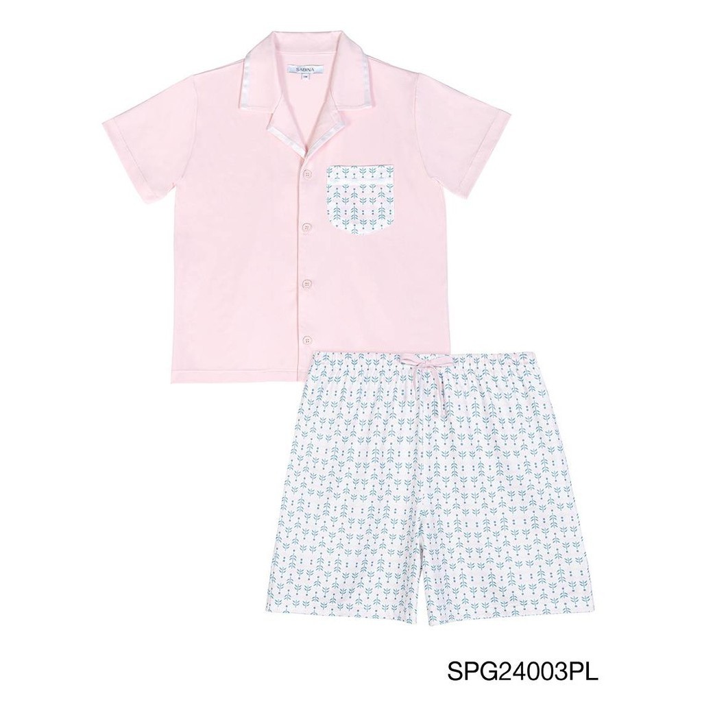 Sabina เซตชุดนอนเด็ก รหัส SPG24003PL - สีชมพูอ่อน