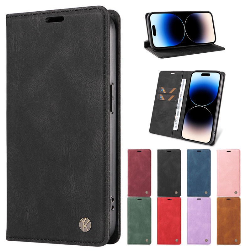 Matte กระเป๋าสตางค์สําหรับ OPPO Reno 12 11F 10 8T 8z 8 7 7z 6z 5z 5F 4Z Pro 5G หนังฝาครอบขาตั้งแม่เหล็กผู้ถือบัตรปลอกโทรศัพท์