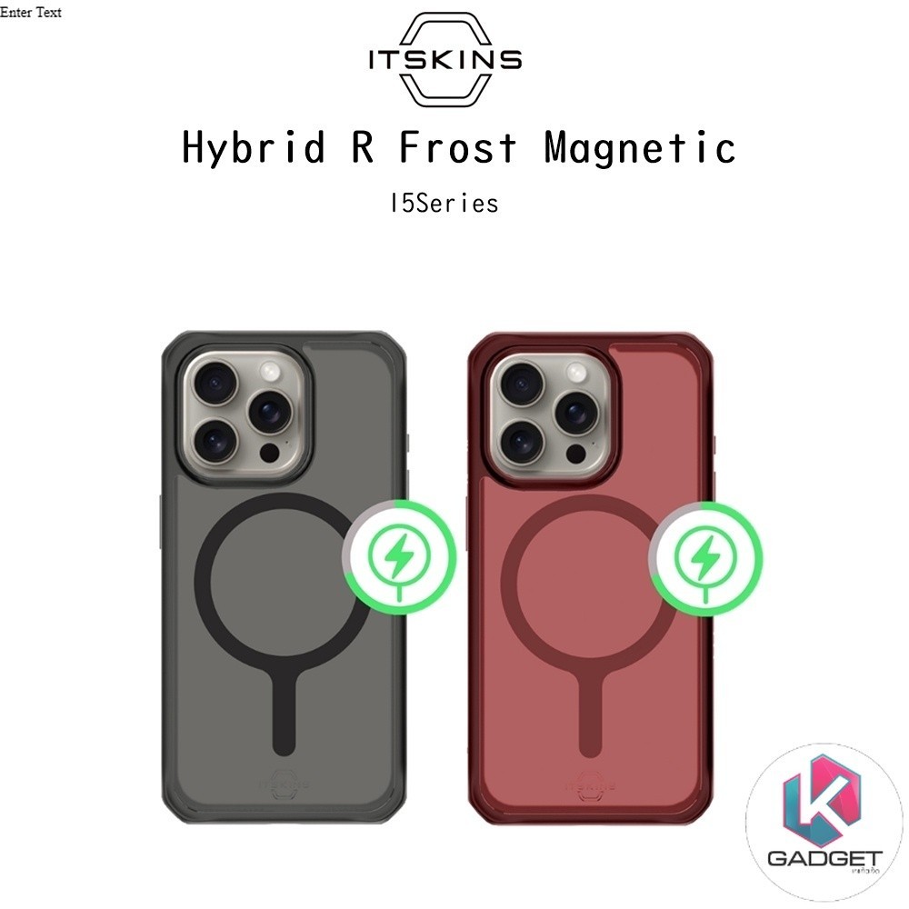 iTskins Hybrid R Frost Magnetic เคสกันกระแทกระดับ3เมตรเกรดพรีเมี่ยม เคสสำหรับ iPhone15/15Pro/15Proma