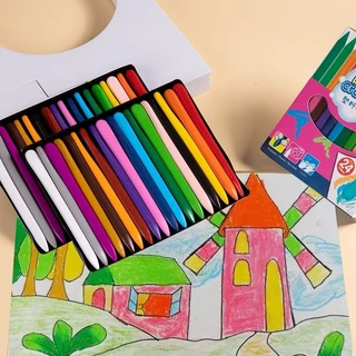 GeeToy 12/36 สีดินสอสีพลาสติกภาพวาดปลอดภัยปลอดสารพิษไม่มีสกปรกมือวาดชุดของเล่นเพื่อการศึกษาสําหรับเด็ก