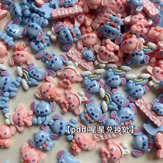 การ์ตูนสีฟ้าสีชมพูเรซิ่นเครื่องประดับอุปกรณ์ DIY 3มิติครีมกา…