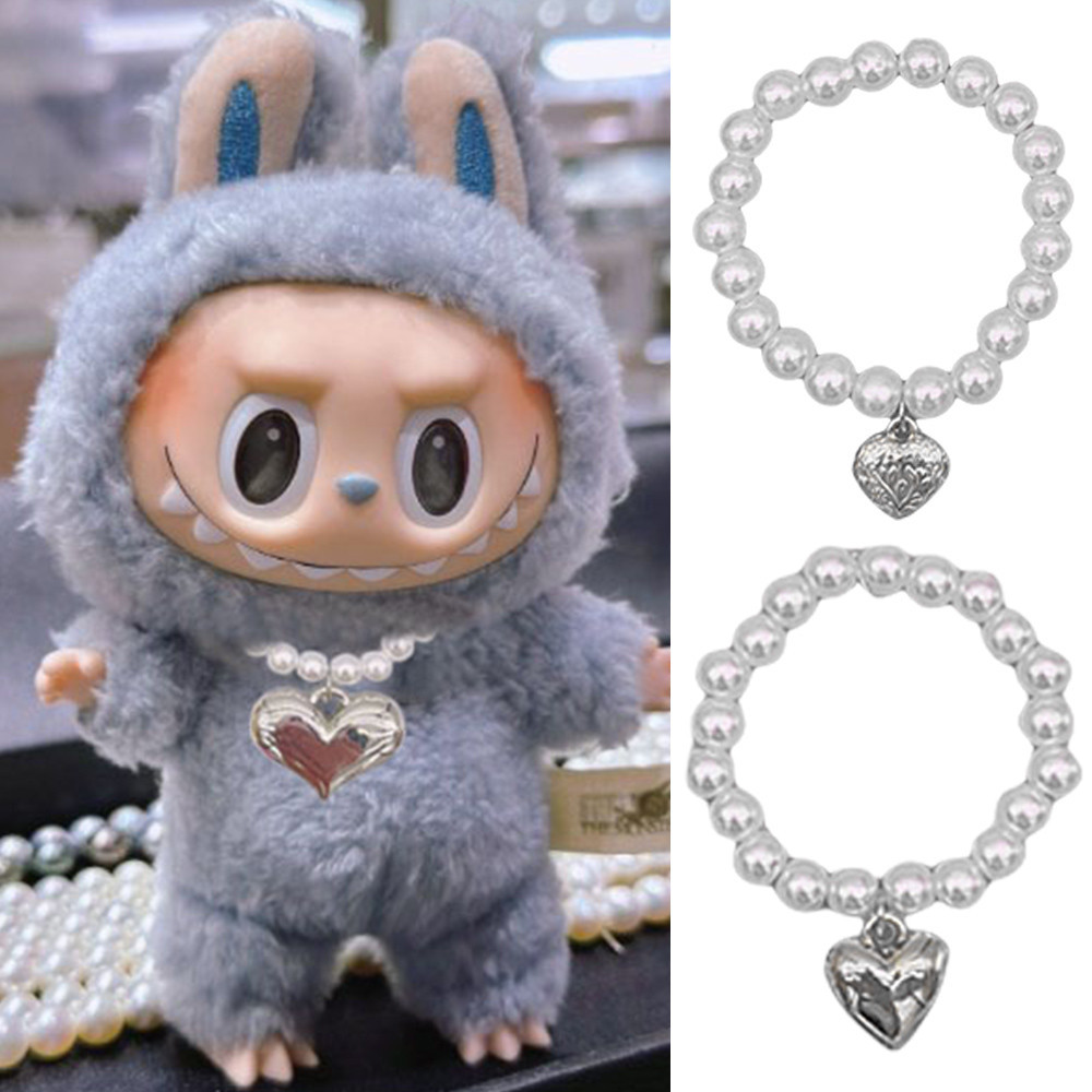 สร้อยคอตุ๊กตาการ์ตูนยืดหยุ่น ทําเอง เลียนแบบมุกรักรูปแบบตุ๊กตาตกแต่งเค้นคอเครื่องประดับตุ๊กตา