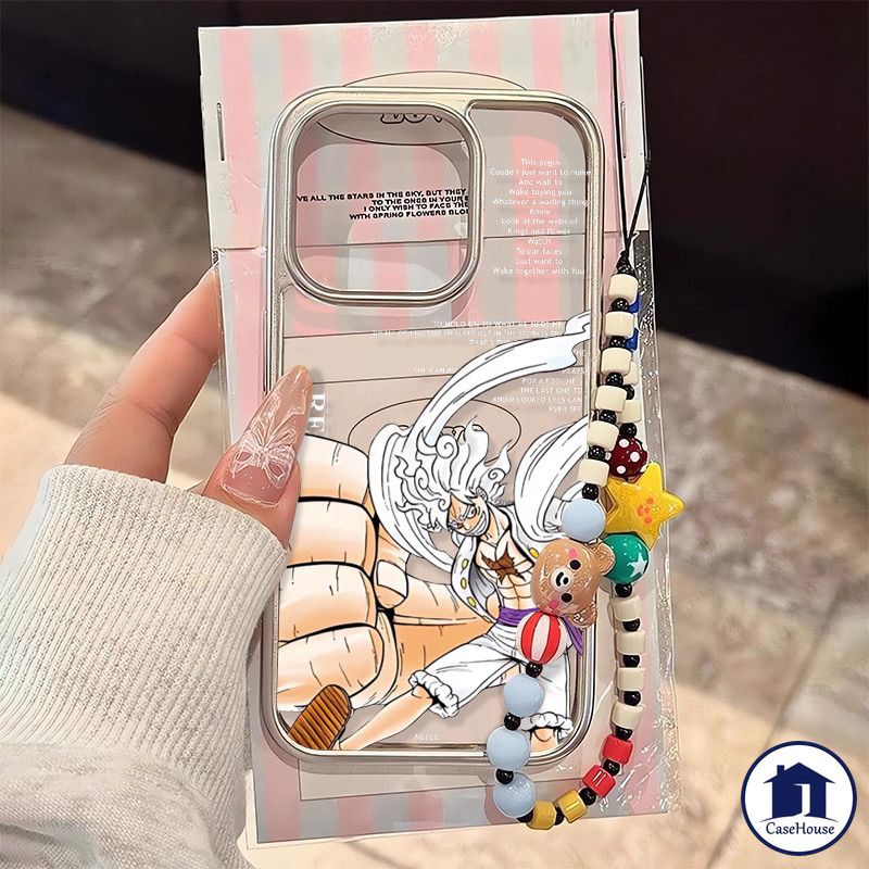 เคสนิ่มชุบใสลายวันพีชลูฟี่ โซโร สำหรับ iPhone 7Plus XR 11 12 13 14 15 Pro Max 11 12 Pro 8 15 Plus X XS MAX 15 14 Pro SE