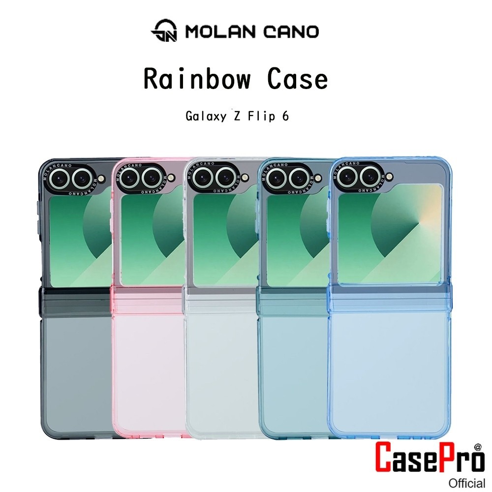 Molan Cano Rainbow Case เคสใสกันกระแทกเกรดพรีเมี่ยมจากเกาหลี เคสสำหรับ Galaxy Z Flip 6