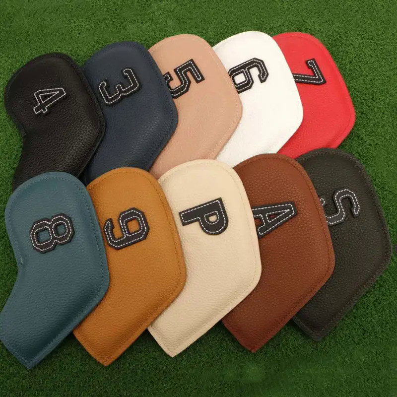 Putter Accessories Protective Cover 4-9,P,S,A,X Embroidery Club Head Cover Golf Iron Headcover Golf 