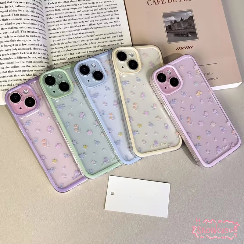ฤดูใบไม้ผลิดอกไม้สดนุ่ม เคสRedmi 12 10C 9A 12C A1 9T 9C 10 13C 9 Note 9 8 10 11 13 12 Pro Max Poco C65 C55 M3 X5 X6
