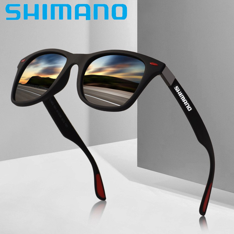Shimano UV400 Shades แว่นตากันแดดโพลาไรซ์ตกปลาแว่นตากันแดดกีฬากลางแจ้งขับรถ Camping แว่นตา