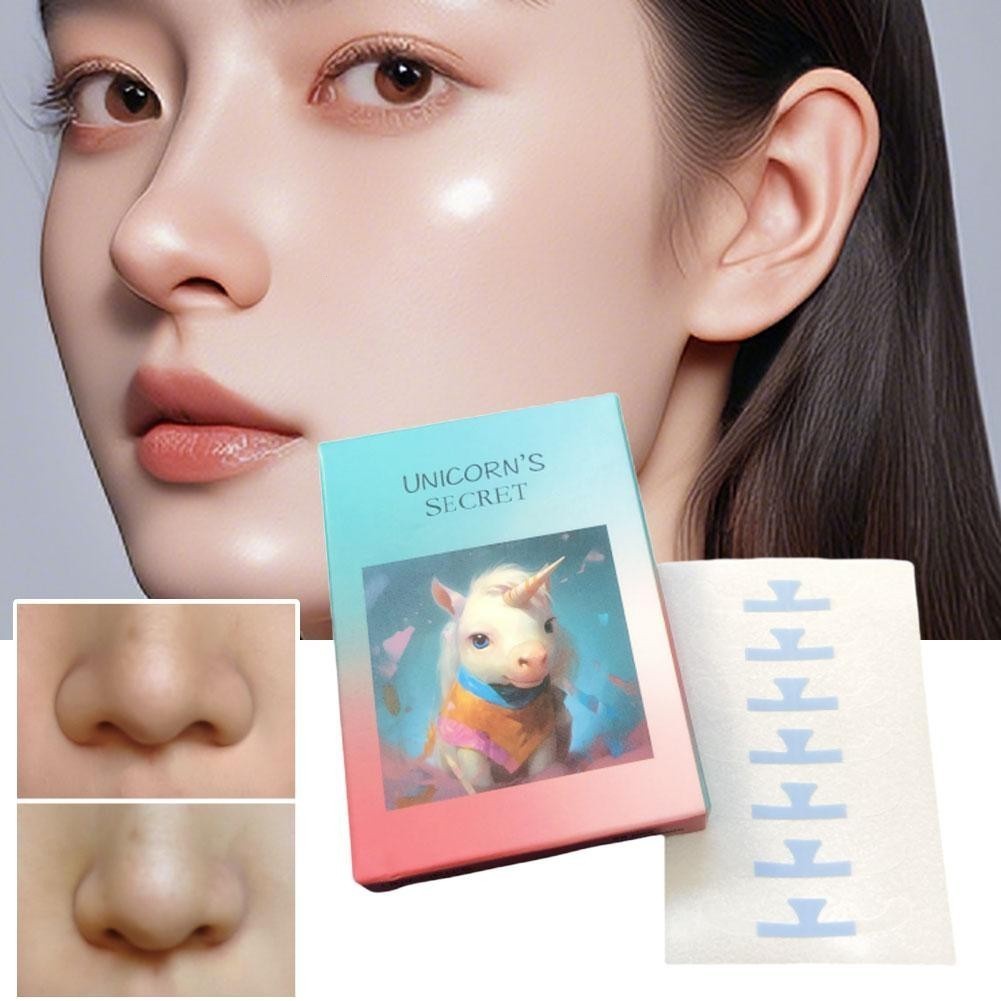 สติกเกอร์หดตัวจมูกที่มองไม่เห็นระบายอากาศ เพราะ จมูกหดตัวสติกเกอร์ความงาม