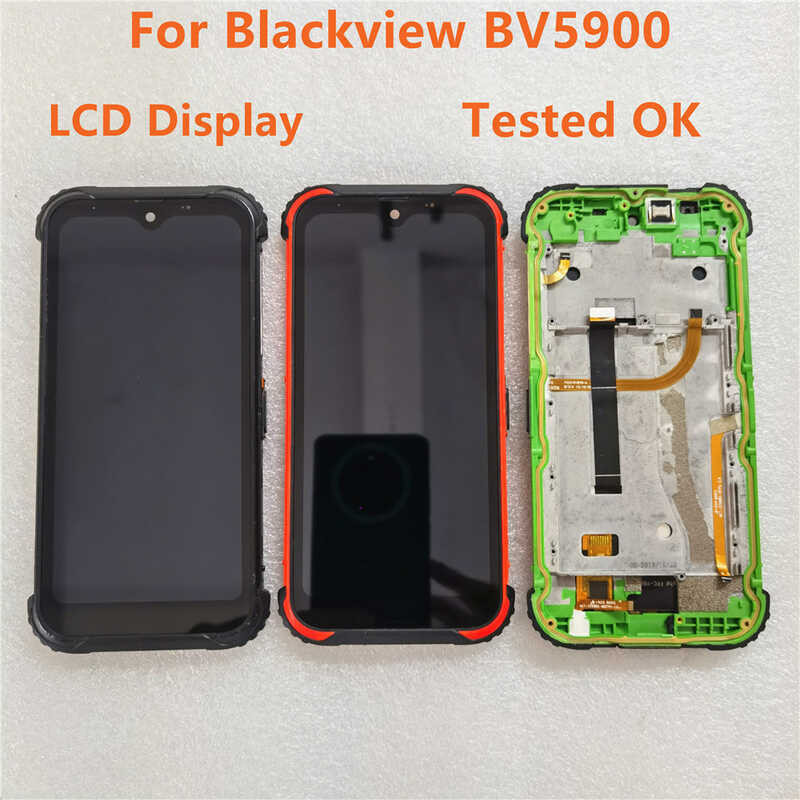 Original Used Blackview BV5900 LCD&Touch Screen Digitizer with frame Blackview BV5900 Display Modu