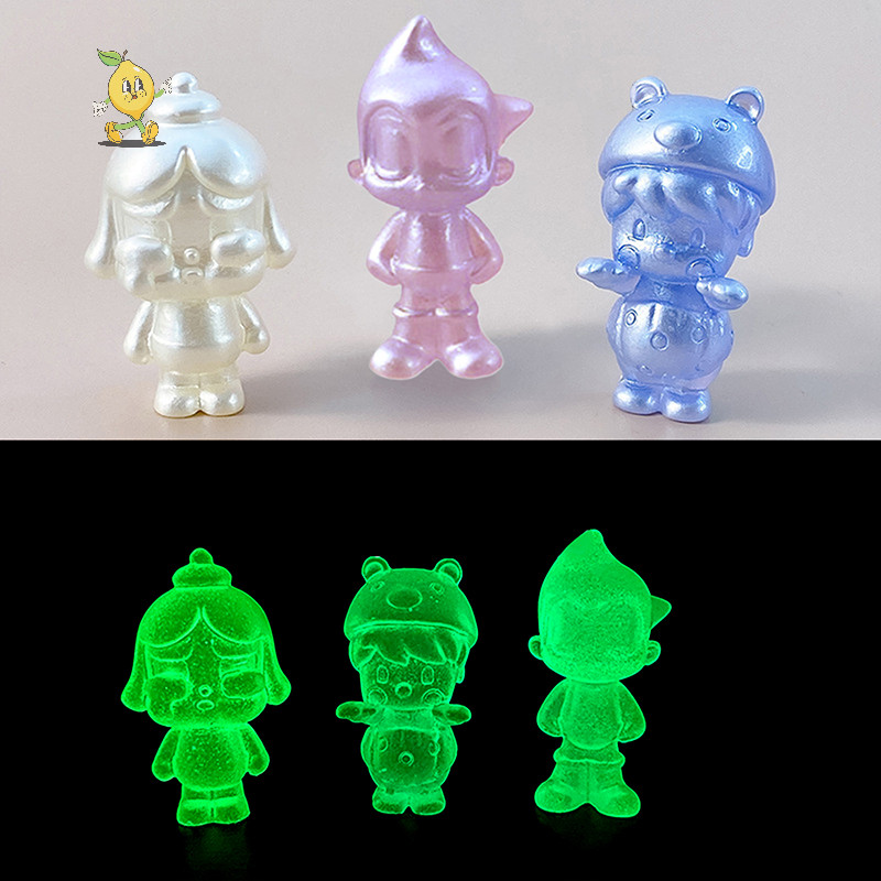[mozh] 2 ชิ้นการ์ตูนตุ๊กตาส่องสว่าง DIY เครื่องประดับอุปกรณ์เสริมเครื่องประดับรถอุปกรณ์เสริมของเล่น [TH]