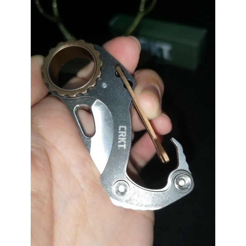 ห้อยกระเป๋า 8cr13mov​ CREKT9082 มีดพวงกุญแจ