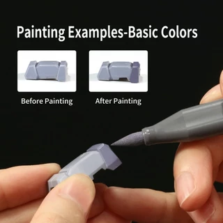 Dspiae Water-Based Soft Head Marker สําหรับกันดั้มรุ่นสีฐานโลหะสี Mecha ทหารรุ่นภาพวาด DIY เครื่องหมาย