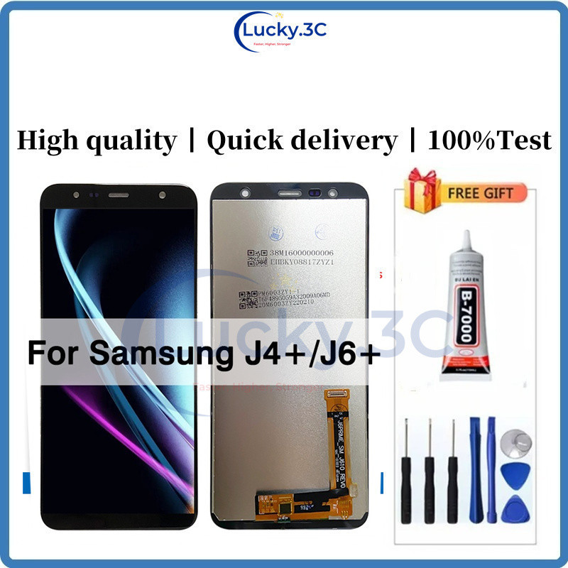 LCD สําหรับ Samsung Galaxy J4 Plus J415 J4+ SM-J415F J415FN J6 Plus J610 J610F J610FN จอแสดงผล Touch