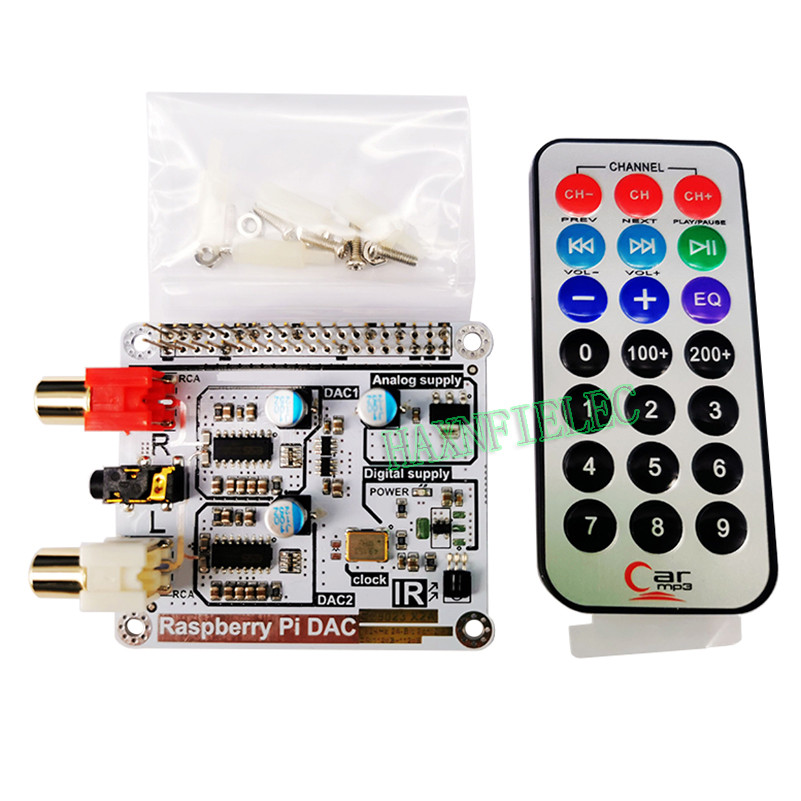 1PCS Volumio Moode Raspberry Pi DAC Raspberry Pi 4B HIFI Dual Decoding DAC I2S