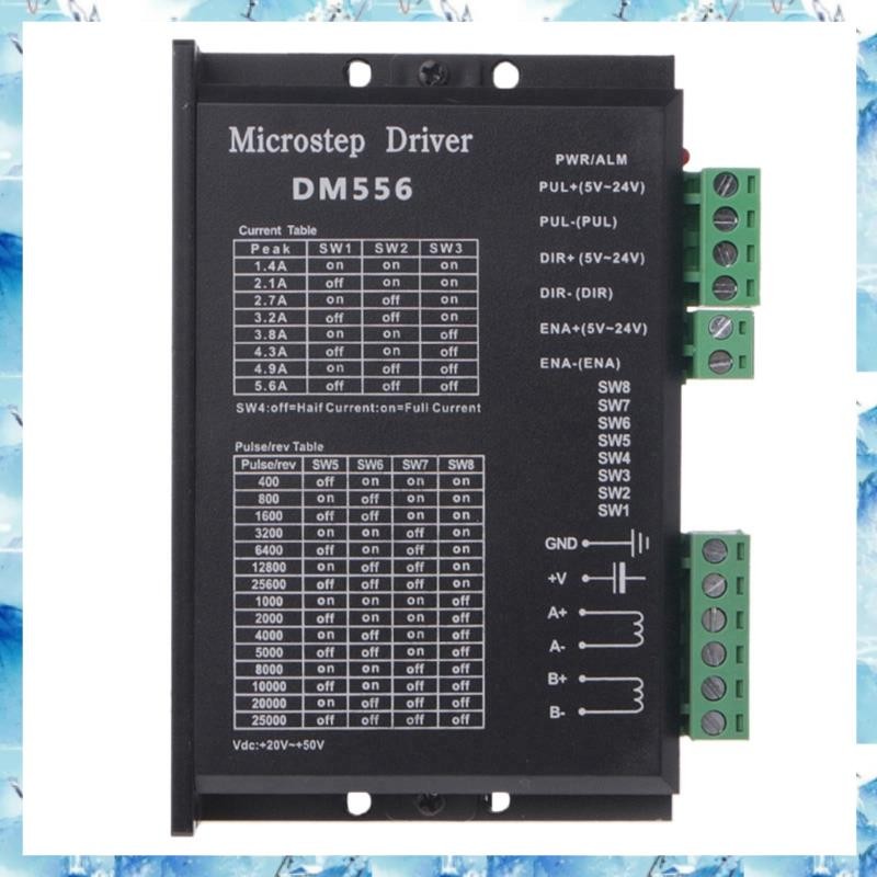[ ] ไดร์เวอร์สเต็ปเปอร์แบบดิจิตอล, ไดรเวอร์มอเตอร์ Dm556 เหมาะสําหรับ Nema 23, Nema 24 และ Nema34 St