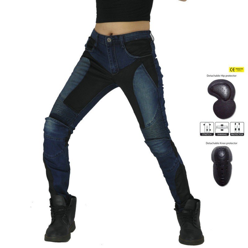 Loong BIKER Summer Female Rider Motorcycle Jeans Motorcycle Slim-fit Shock-resistant Pants B