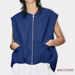 []-เสื้อแจ็คเก็ตทรงหลวมขนาดใหญ่สําหรับผู้หญิง