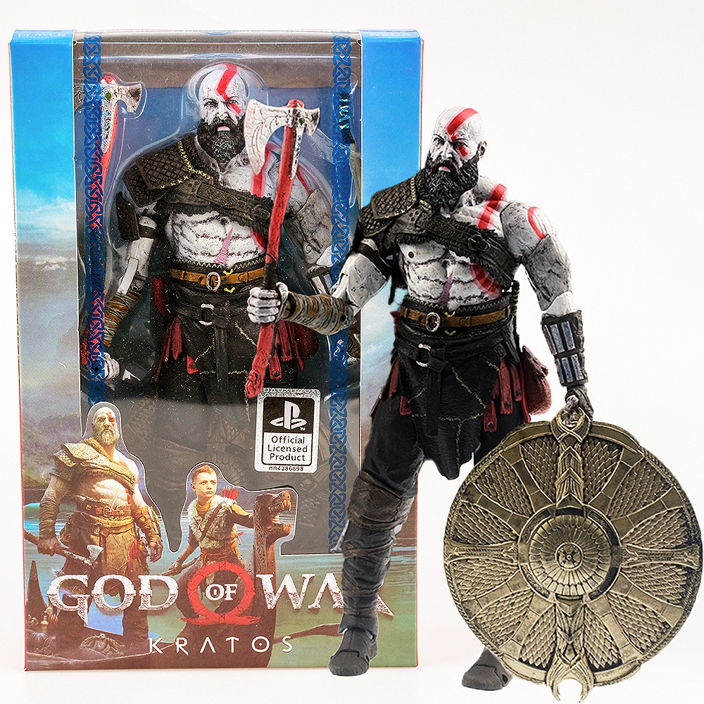 Neca God of War 4 Spartacus Kratos Kratos Kratos 23 ซม.ข้อต่อเคลื่อนย้ายได้รูปรูป