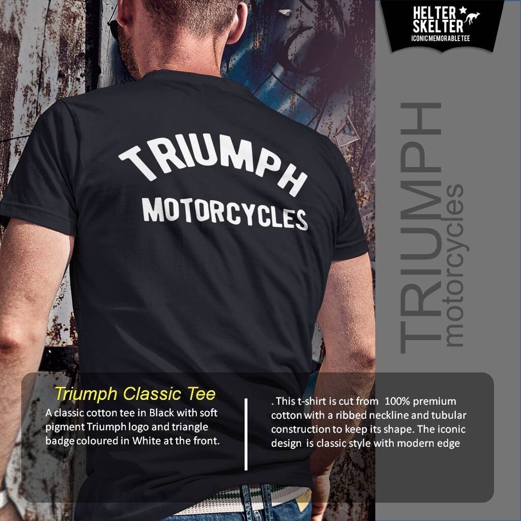 *DID* 7.12-2 Triumph Motorcycle Clic Caferacer Custom Motorcycle Bikers BrotheUnisex