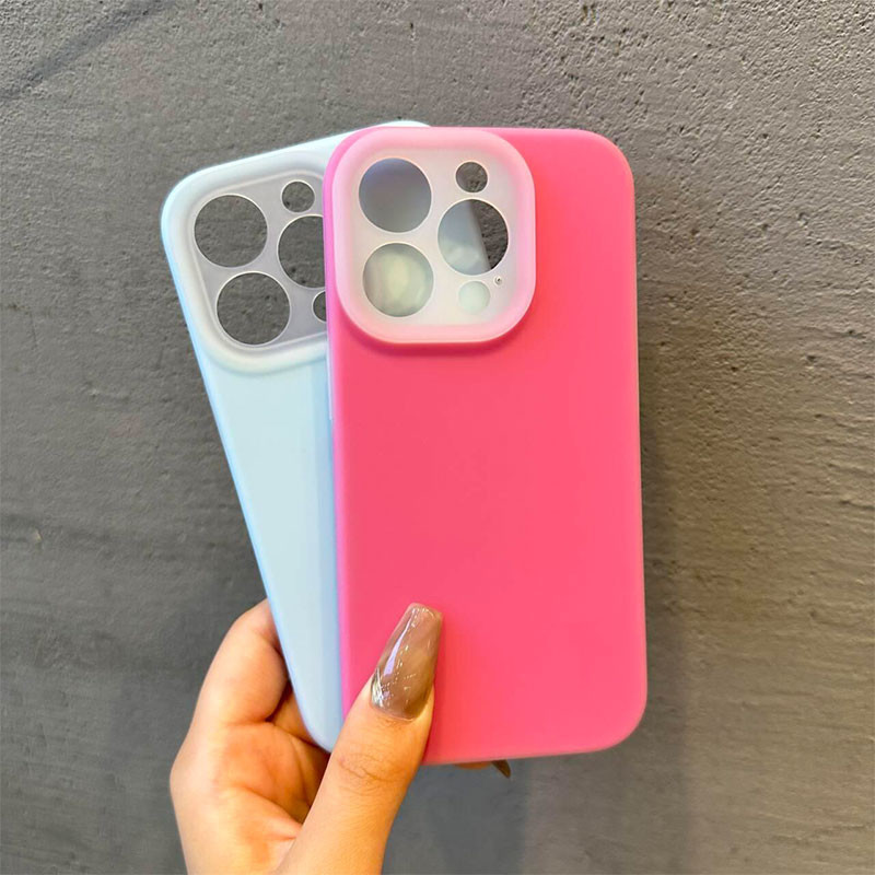 ใหม่สีเยลลี่ป้องกันลายนิ้วมือซิลิโคนเหลวเคสโทรศัพท์สําหรับiphone 15 Pro Max 13 14 Pro Max Anti Fallกล้องเลนส์ป้องกันปลอกล้อมรอบอย่างเต็มที่กันกระแทกนุ่มปกหลัง
