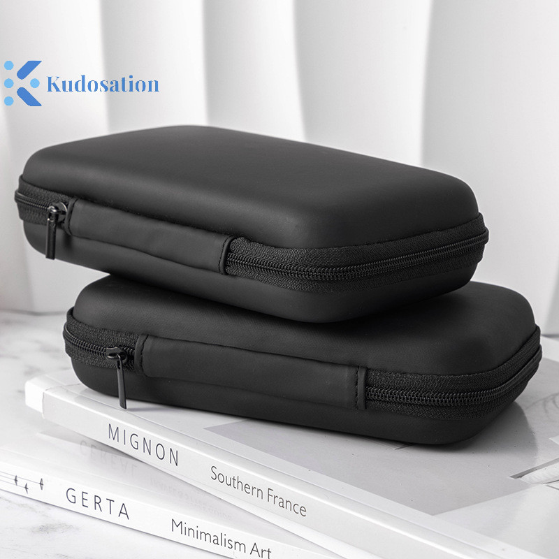 คุโดส แบบพกพา 3C Hard Digital Gadgets กระเป๋าเก็บหูฟังหนังเทียมเคสชาร์จสายเคเบิลข้อมูล U Disk Organizer