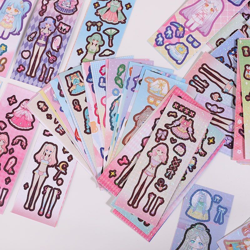 💥 ส่งสติกเกอร์เลเซอร์น่ารัก 100 ชิ้นจากประเทศไทย💥เพื่อตกแต่งสติกเกอร์ + กล่อง + แหนบ DIY แต่งตัวสติกเกอร์ - รูปที่ 5