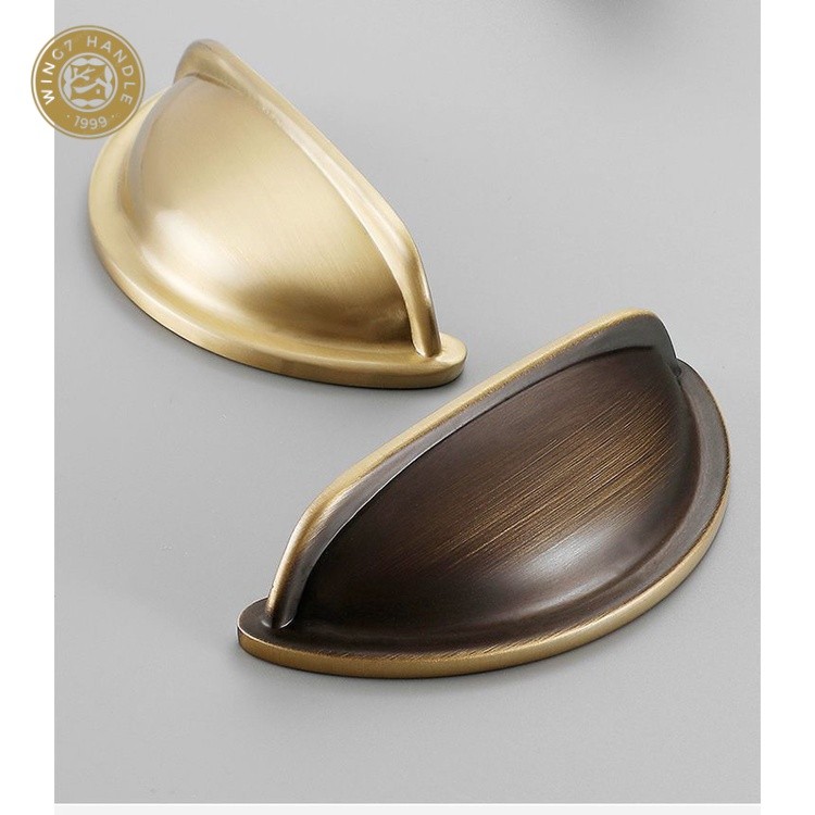 มือจับประตู ลิ้นชัก ตู้เสื้อผ้า ลูกบิด ทองเหลือง แบบสร้างสรรค์ - รูปที่ 3