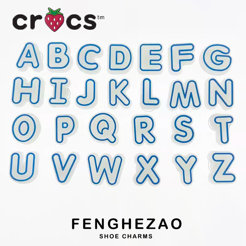 Crocs Jibbitz สําหรับ Crocs Charms ใหม่รองเท้าหลุมรองเท้าดอกไม้อุปกรณ์เสริม Crocs รองเท้าสนุก Luminous Letter DIY รองเท้าหัวเข็มขัดอุปกรณ์ตกแต่ง
