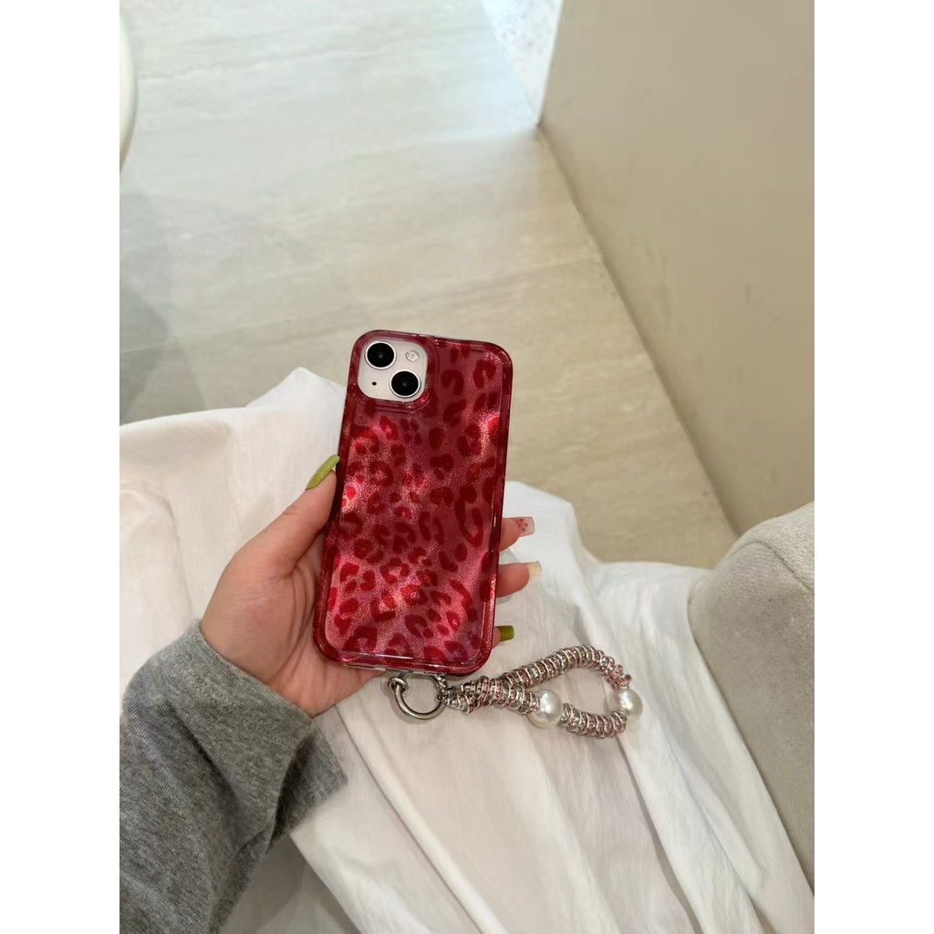 ไวน์แดงเสือดาวพิมพ์ส่วนบุคคลต้นฤดูใบไม้ร่วงเหมาะสําหรับ iPhone 15 Promax เคสโทรศัพท์ 14/13PM ฝาครอบ 15 กรณี anti drop 14PM ส่วนบุคคล 13 อเนกประสงค์ cas