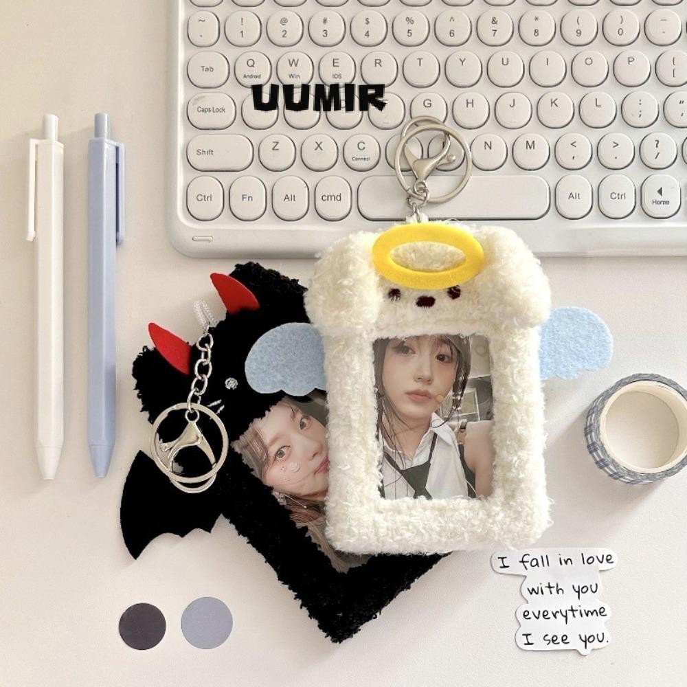 UUMIR ที่ใส่โฟโต้การ์ด, ปลอกการ์ดตุ๊กตาภาพ, จี้มัลติฟังก์ชั่นพร้อมพวงกุญแจการ์ดสํานักงานโรงเรียน