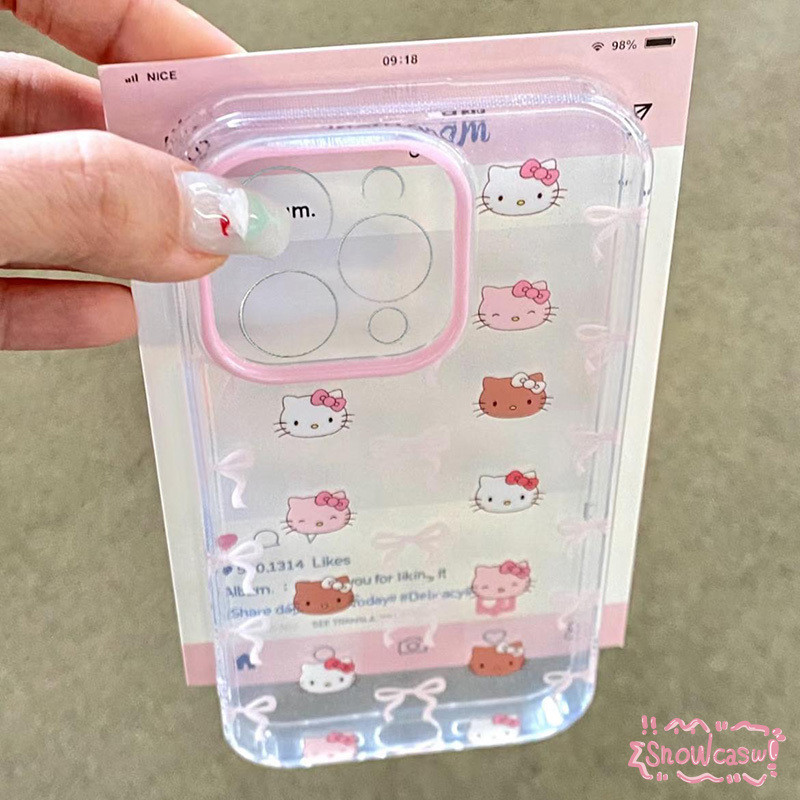 อินส์วินด์พริตตีบว์น่ารักเฮลโลคิตตี้ เคสSamsung A05S A05 A03 A14 A04 A54 A15 A13 A34 A12 A50 A51 A24 A23 A32 M01S M12