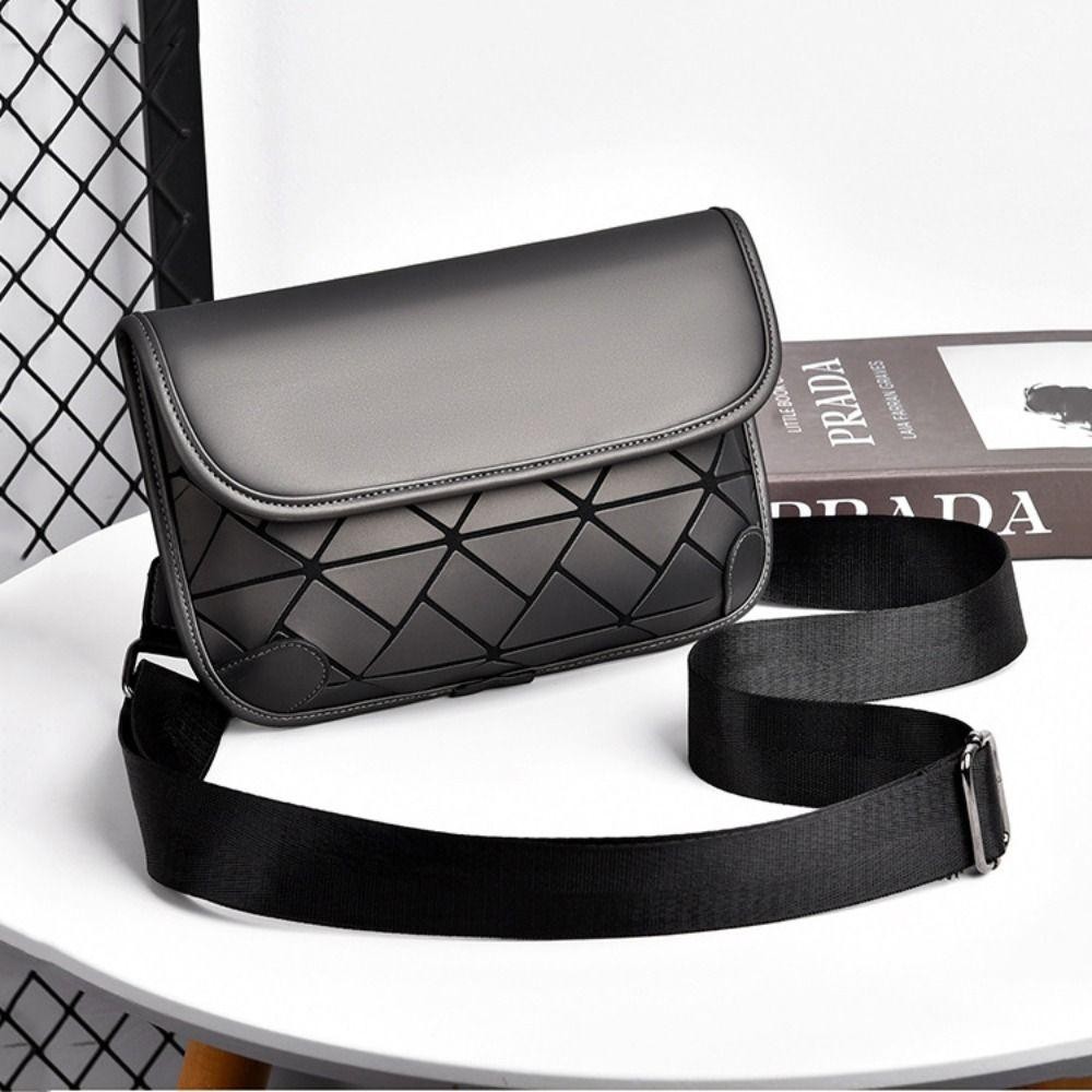 Confianza Messenger Bag, กระเป๋าสะพายชายลายตารางกันน้ํา, กระเป๋าใบเล็กเคลือบหรูหรากระเป๋าสะพายข้าง