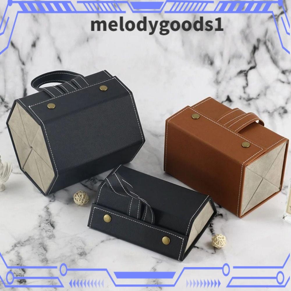 Melodygoods1 ที่เก็บแว่นตา, 2/6Grids แว่นตา PU หนัง, คุณภาพสูงแบบพกพาพับแว่นตากันแดด Organizer แว่นตา