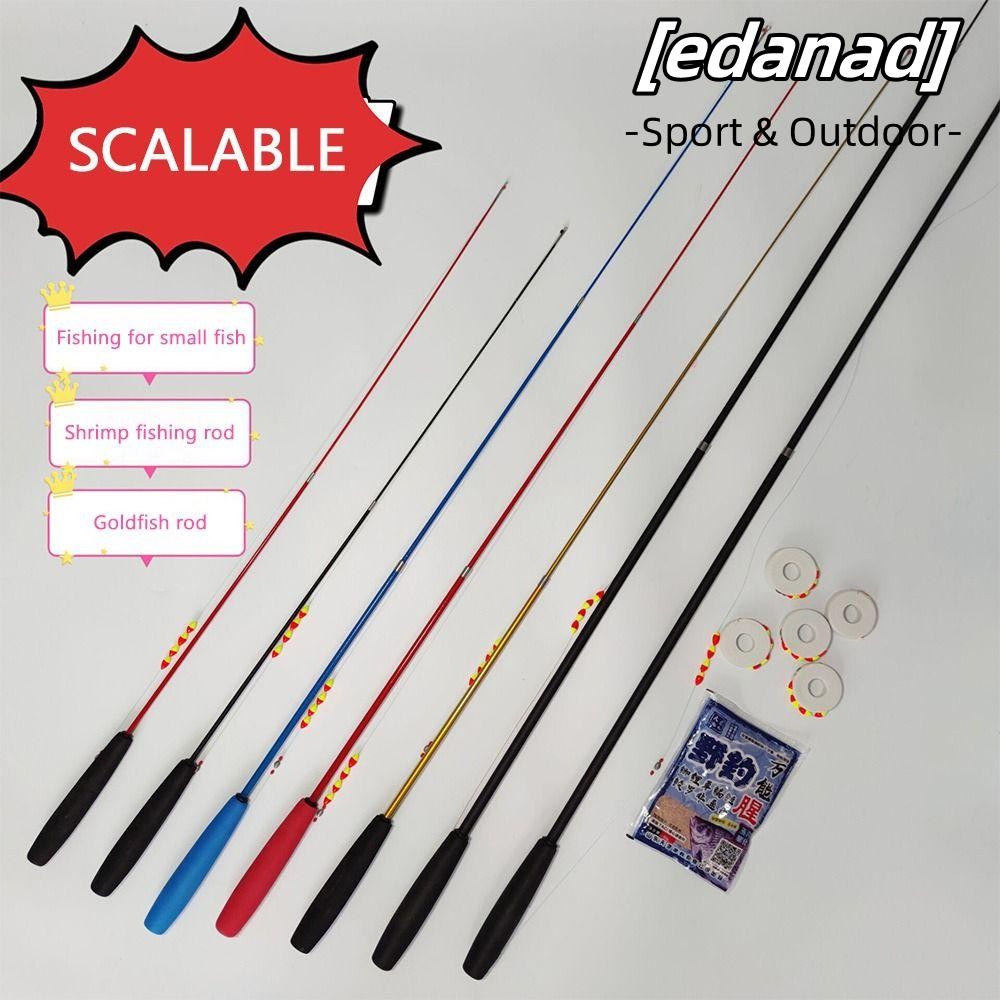 Edanad เบ็ดตกปลาครบชุด, คันเบ็ด Spincast รอกตกปลาชุดเบ็ดตกปลา, เด็กคาร์บอน Fibre Telescopic 0.7/1.0/1.5/1.8/2.1m Feeder Rod Combo ตกปลา