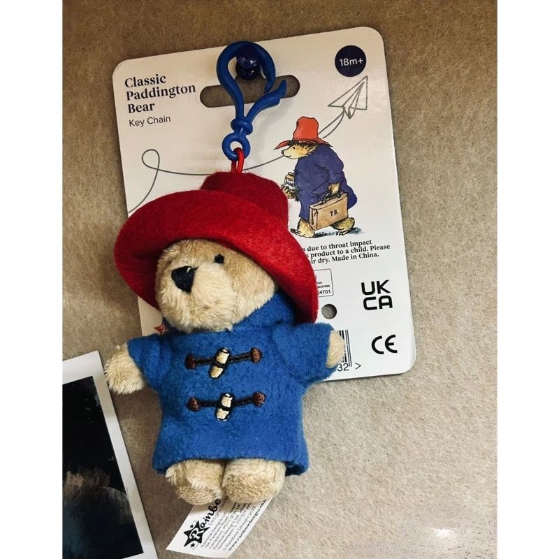 Paddington Paddington Bear 3 ของเล่นตุ๊กตาผ้าพันคอหมีตุ๊กตาหมีตุ๊กตา BEBEAR จี้น่ารัก