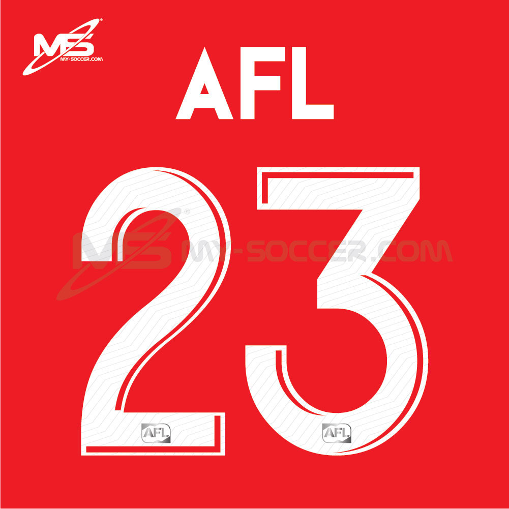 อย่างเป็นทางการ AFL LIGA M3 2023 หมายเลขชื่อสีขาว