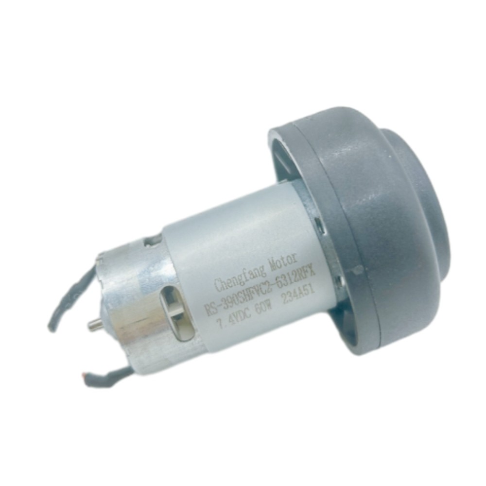 7.4v 60W มอเตอร์พัดลม DC 390 เครื่องดูดฝุ่นพัดลมมอเตอร์ด้านหน้าและด้านหลังแบริ่งบอลคู่ 45000 RPM มอเตอร์ความเร็วสูง